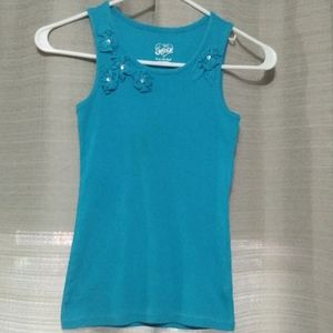 Girls aqua blue tank top